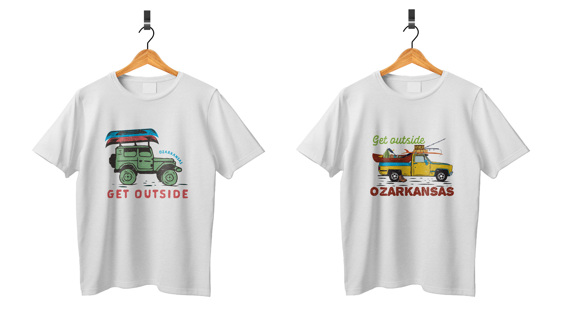 Project image of Get Outside - Ozarkansas. Adventure and Outdoor Illustration