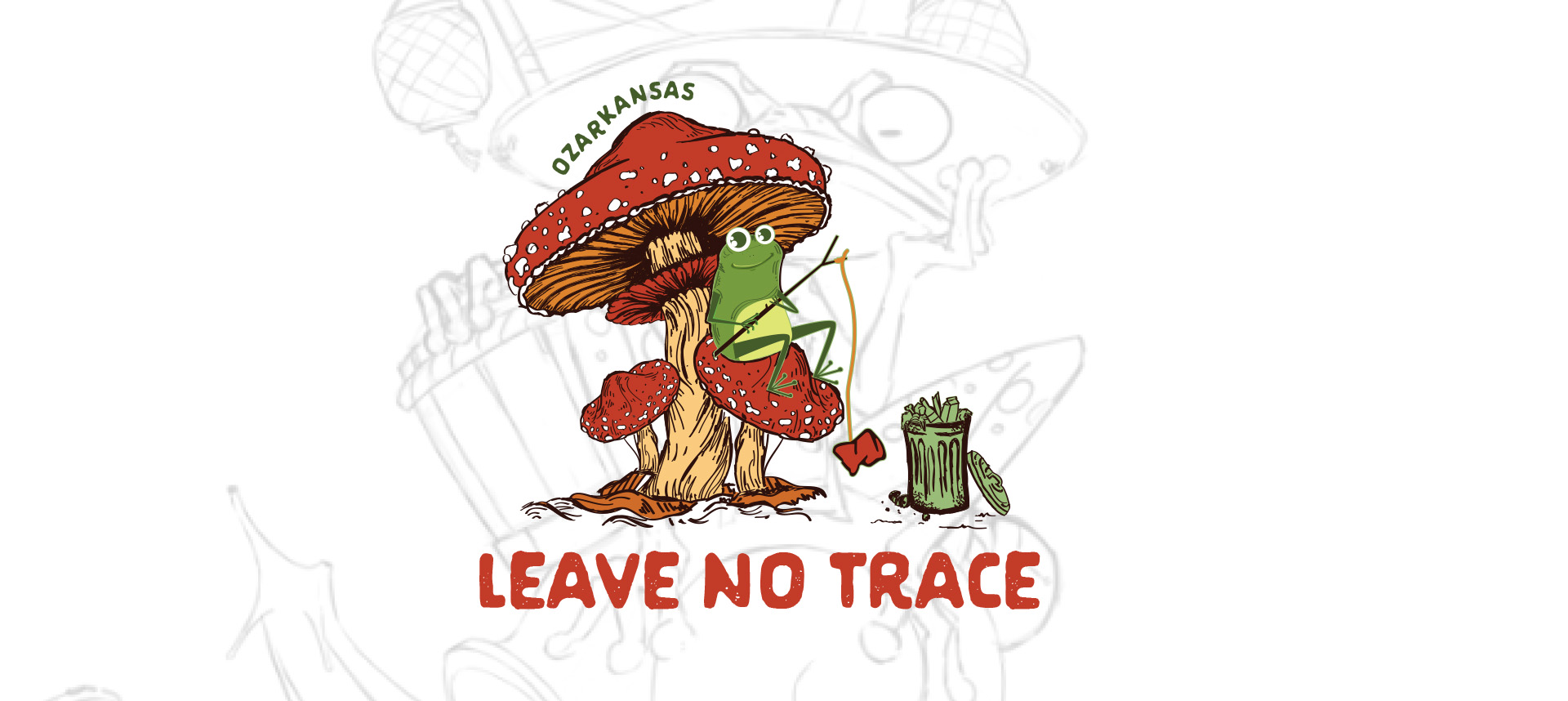 Project image of Leave no Trace. Adventure and Outdoor Illustration
