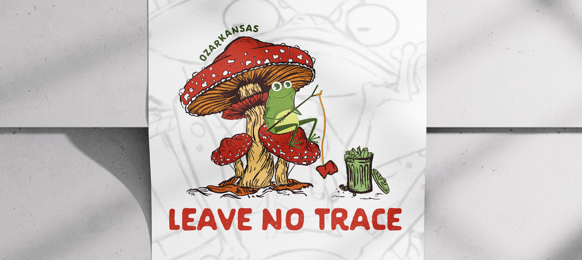 Project image of Leave no Trace. Adventure and Outdoor Illustration