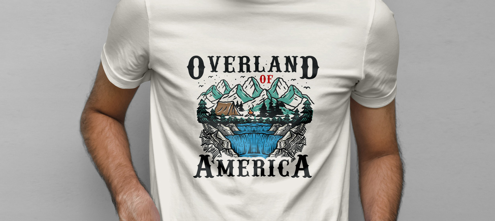 Project image of Overland of America. Adventure and Outdoors Illustration